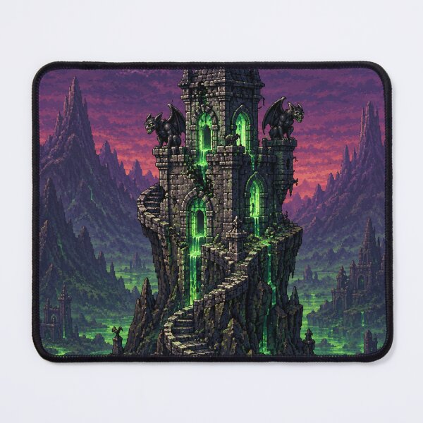 Item preview, Dark Fantasy Pixel Art: Blighted Alchemist Tower designed and sold by bapupa.
