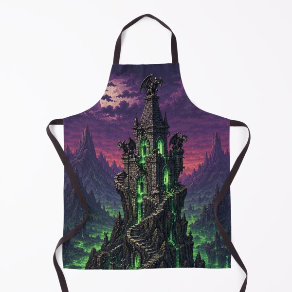 Item preview, Dark Fantasy Pixel Art: Blighted Alchemist Tower designed and sold by bapupa.