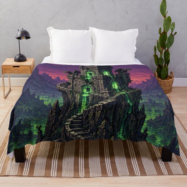 Item preview, Dark Fantasy Pixel Art: Blighted Alchemist Tower designed and sold by bapupa.