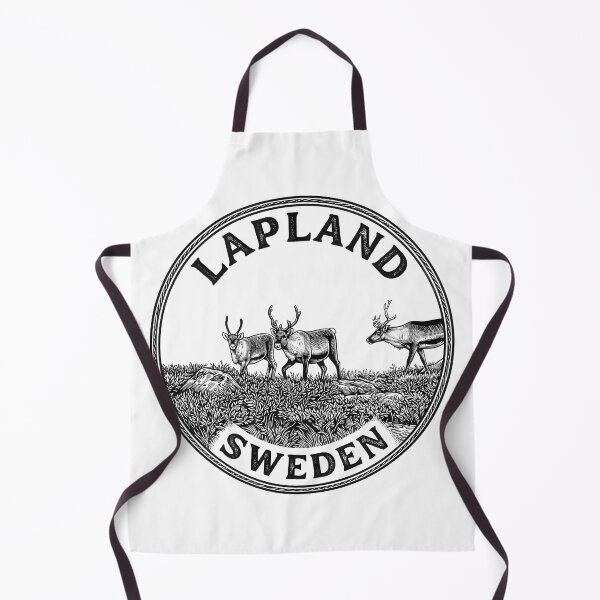 Item preview, Lapland Sweden reindeer logo illustration designed and sold by JVFotoArt.
