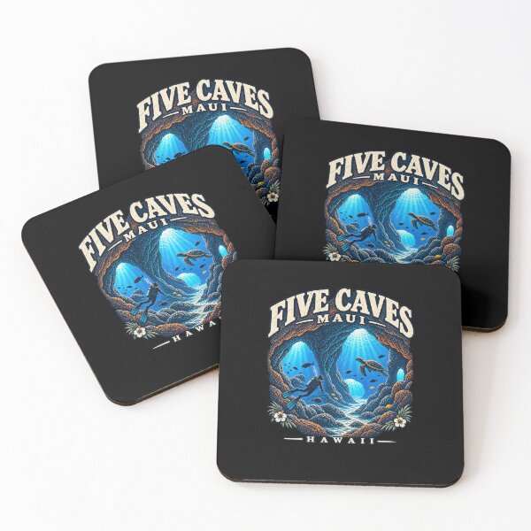 Item preview, Five Caves Maui Hawaii Scuba Diving Lava Caverns designed and sold by SubtleSplit.