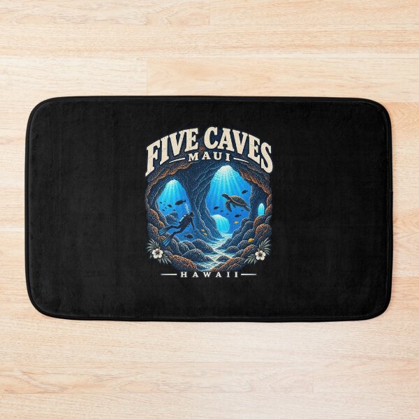 Item preview, Five Caves Maui Hawaii Scuba Diving Lava Caverns designed and sold by SubtleSplit.