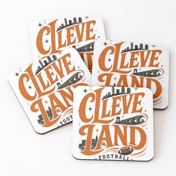 Item preview, Cleveland Football Retro Cityscape designed and sold by TonyStoke94137.