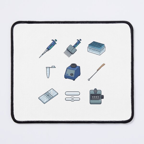 Item preview, Molecular Biology Lab Pipette Centrifuge Tube Cell Counter Sticker Pack designed and sold by mood-draftsman.