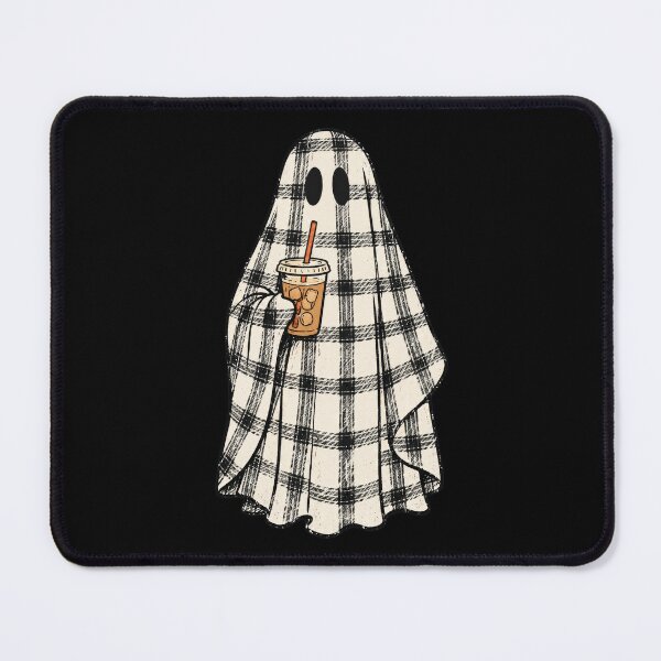 Item preview, Vintage Halloween Spooky Ghost Plaid Coffee Ghost designed and sold by Timeless Bond Designs.