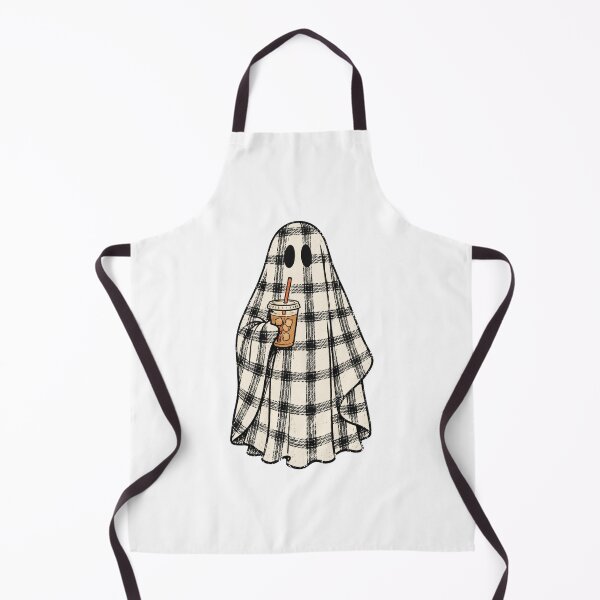Item preview, Vintage Halloween Spooky Ghost Plaid Coffee Ghost designed and sold by Timeless Bond Designs.