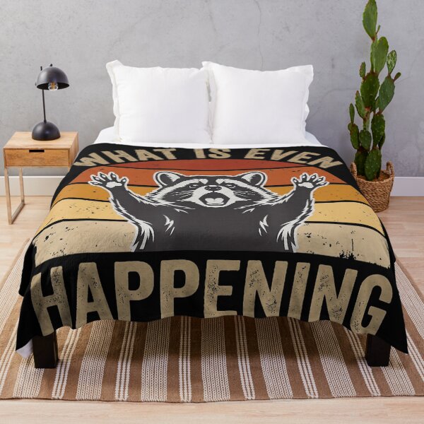 Item preview, What Is Even Happening Raccoon Funny Animal Meme Quote designed and sold by BrockmeyeSB.
