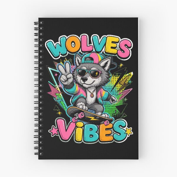 Item preview, Wolf Vibes Retro Cool Sunglasses Wolf Peace Sign Graphic designed and sold by felixpalette.