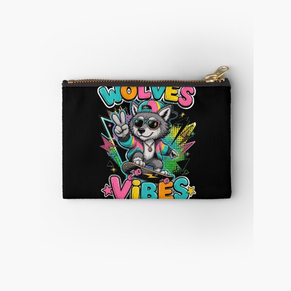 Item preview, Wolf Vibes Retro Cool Sunglasses Wolf Peace Sign Graphic designed and sold by felixpalette.