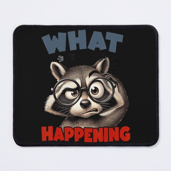 Item preview, What Is Even Happening Confused Raccoon Animal Lover Humor designed and sold by BrockmeyeSB.