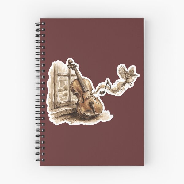 Item preview, Violin at the Window with Flying Bird designed and sold by InkPixell.