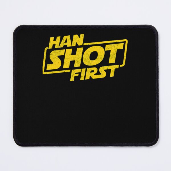 Item preview, Han Shot First Distressed Yellow  designed and sold by RIDVAN | Visual Art & Design.