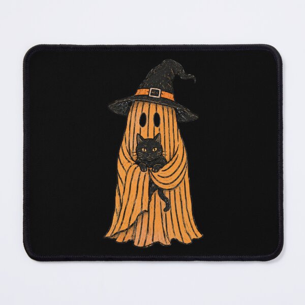 Item preview, Vintage Halloween Spooky Ghost Orange designed and sold by Timeless Bond Designs.