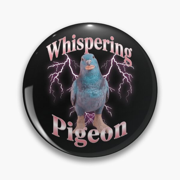 Item preview, Whispering Pigeon Funny Meme Bird Lover Design designed and sold by BrockmeyeSB.