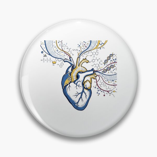 Item preview, Anatomical Heart Cardiology Biochemistry DNA Data Science Aesthetic designed and sold by mood-draftsman.