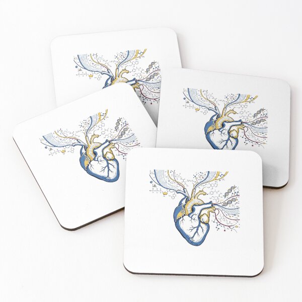 Item preview, Anatomical Heart Cardiology Biochemistry DNA Data Science Aesthetic designed and sold by mood-draftsman.