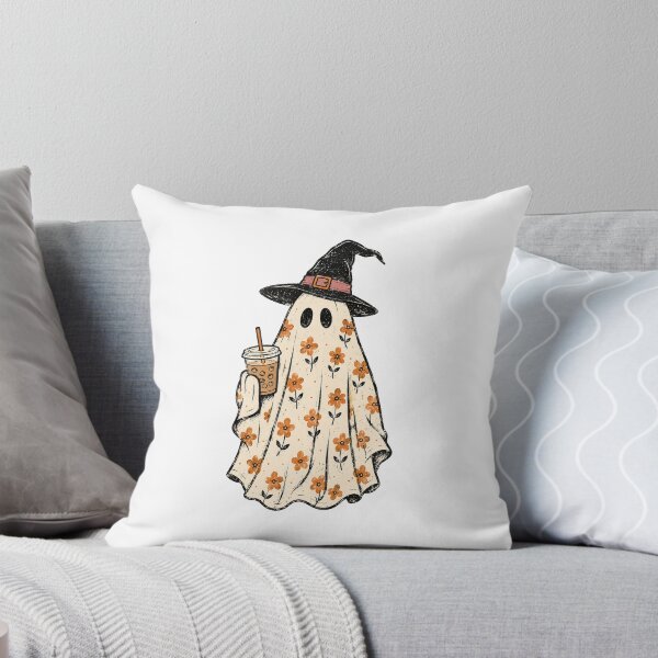 Item preview, Vintage Halloween Spooky Ghost Floral Daisy designed and sold by Timeless Bond Designs.