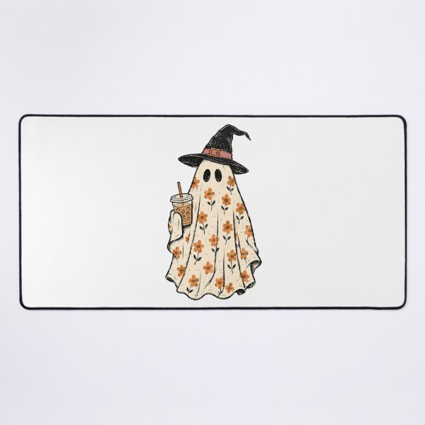 Item preview, Vintage Halloween Spooky Ghost Floral Daisy designed and sold by Timeless Bond Designs.