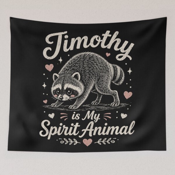 Item preview, Timothy Is My Spirit Animal Raccoon Lover Personalized Wildlife Gift designed and sold by BrockmeyeSB.