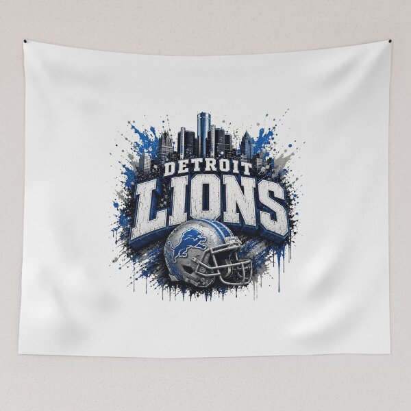 Item preview, Detroit Football Team Skyline Helmet designed and sold by MarkPayne32795.