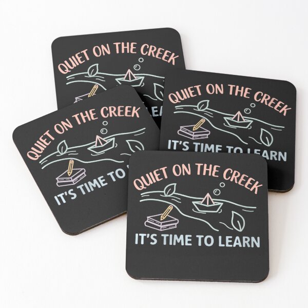 Item preview, Quiet On The Creek It's Time To Learn Teacher Student Education designed and sold by BrockmeyeSB.