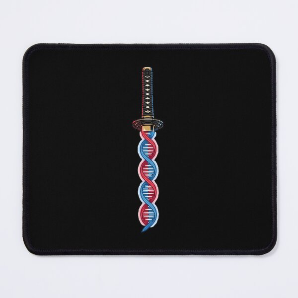 Item preview, Samurai Katana DNA Double Helix Blade Genetics Science Anime Aesthetic designed and sold by mood-draftsman.