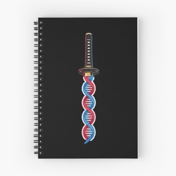 Item preview, Samurai Katana DNA Double Helix Blade Genetics Science Anime Aesthetic designed and sold by mood-draftsman.