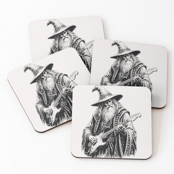 Item preview, Wizard Guitarist Rock Music Fantasy Fan designed and sold by CharlieConon.