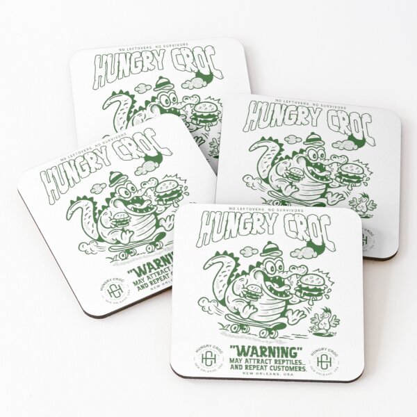 Item preview, Hungry Croc – Retro Food Mascot Design designed and sold by WATEKE.