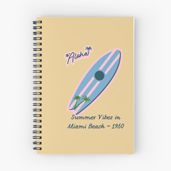 Item preview, Retro Miami Vibes - Surfboard  designed and sold by ArtbyAfroditi.