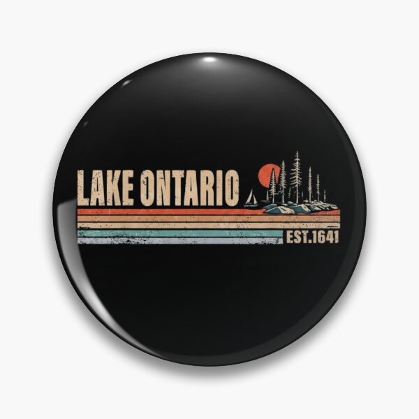 Item preview, Lake Ontario Retro Sunset Vintage Great Lakes EST 1641 designed and sold by haitrieuic96.