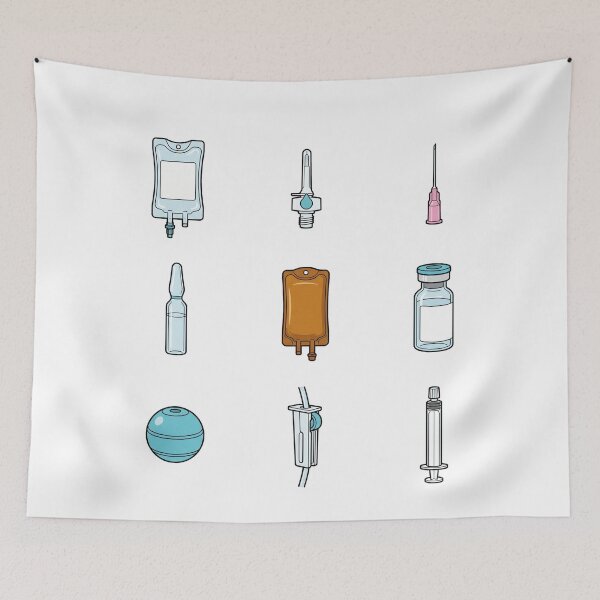Item preview, IV Infusion Therapy Pharmacy Nursing Medical Gear Sticker Pack designed and sold by mood-draftsman.