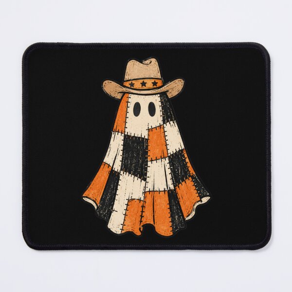 Item preview, Vintage Halloween Spooky Ghost Western Patchwork Cowboy designed and sold by Timeless Bond Designs.