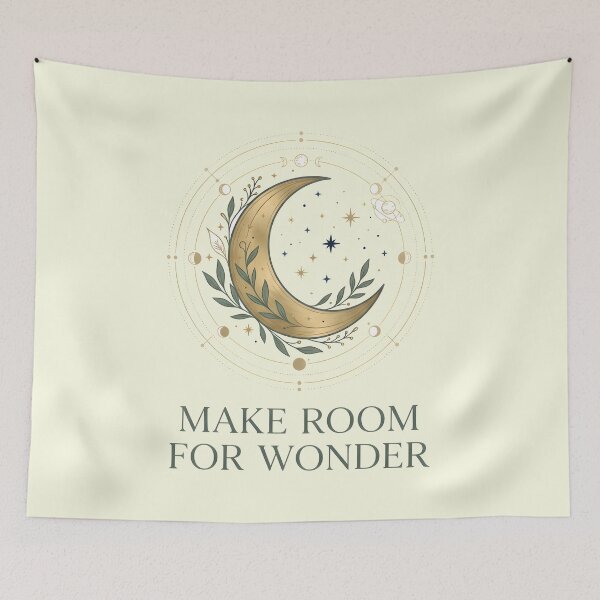 Item preview, Make Room for Wonder Celestial Moon designed and sold by hutofdesigns.