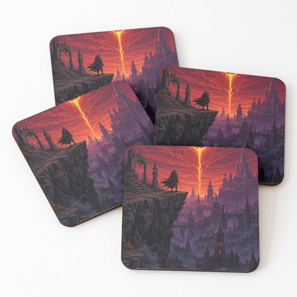 Item preview, Dark Fantasy Pixel Art: Eclipse Overlook designed and sold by bapupa.