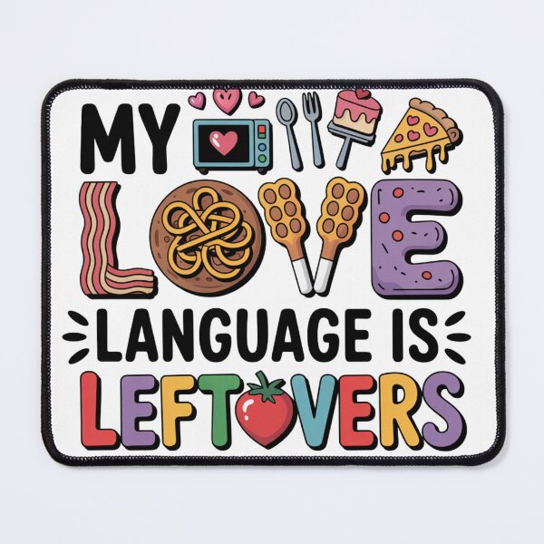 Item preview, My Love Language Is Leftovers - Funny Thanksgiving Food Quote designed and sold by BackTWO.