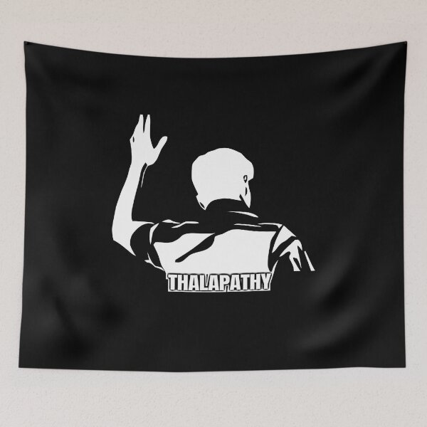 Item preview, CM Vijay Thalapathy Silhouette | Tamil Nadu Mass Political Fan Art designed and sold by lexxclothing.