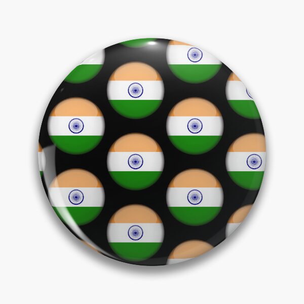 Item preview, India 3D Round Flag Indian Heritage National Pride Design designed and sold by yazdogs.
