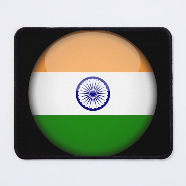Item preview, India 3D Round Flag Indian Heritage National Pride Design designed and sold by yazdogs.