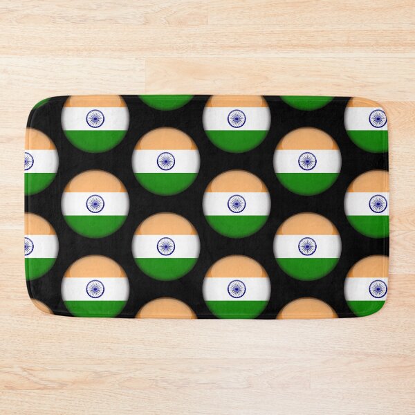 Item preview, India 3D Round Flag Indian Heritage National Pride Design designed and sold by yazdogs.