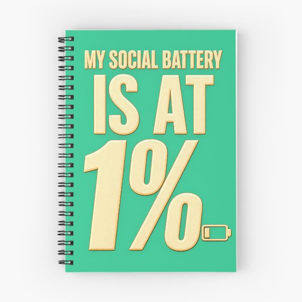 Item preview, My Social Battery Is at 1% – Funny Introvert Social Battery Design designed and sold by RobertArt08.