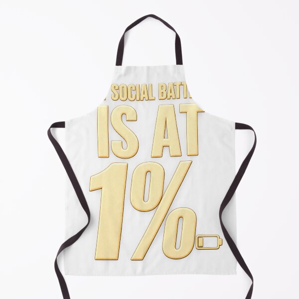 Item preview, My Social Battery Is at 1% – Funny Introvert Social Battery Design designed and sold by RobertArt08.