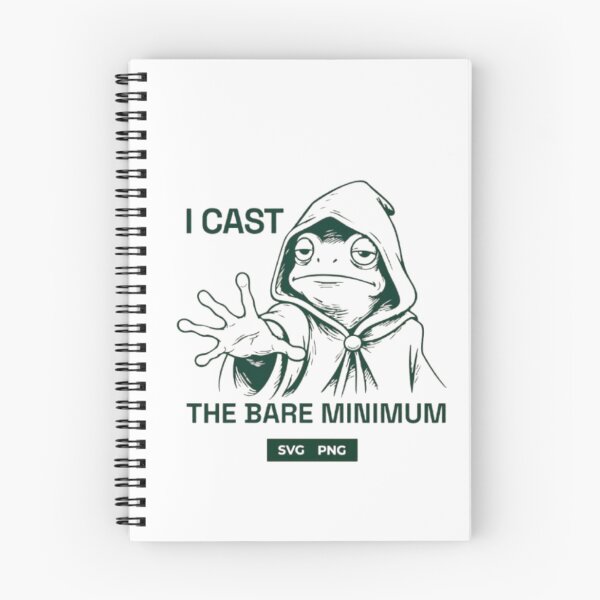 Item preview, I Cast the Bare Minimum – Wizard Frog Humor Design designed and sold by WATEKE.