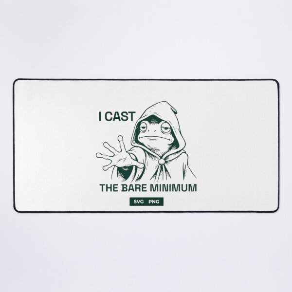Item preview, I Cast the Bare Minimum – Wizard Frog Humor Design designed and sold by WATEKE.