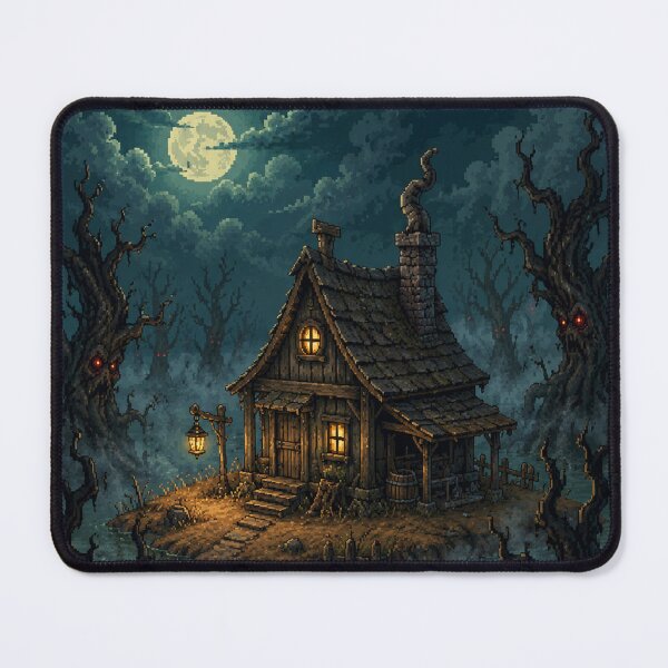 Item preview, Dark Fantasy Pixel Art: Shadowed Marsh Grove designed and sold by bapupa.