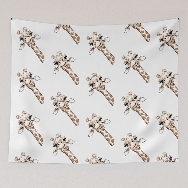 Item preview, Sketch Giraffe Art Pillow designed and sold by zelia-manes.
