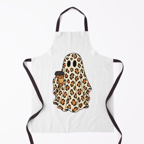 Item preview, Vintage Halloween Spooky Ghost Leopard Print Coffee designed and sold by Timeless Bond Designs.