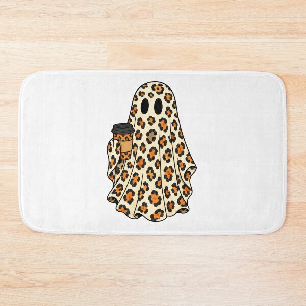 Item preview, Vintage Halloween Spooky Ghost Leopard Print Coffee designed and sold by Timeless Bond Designs.