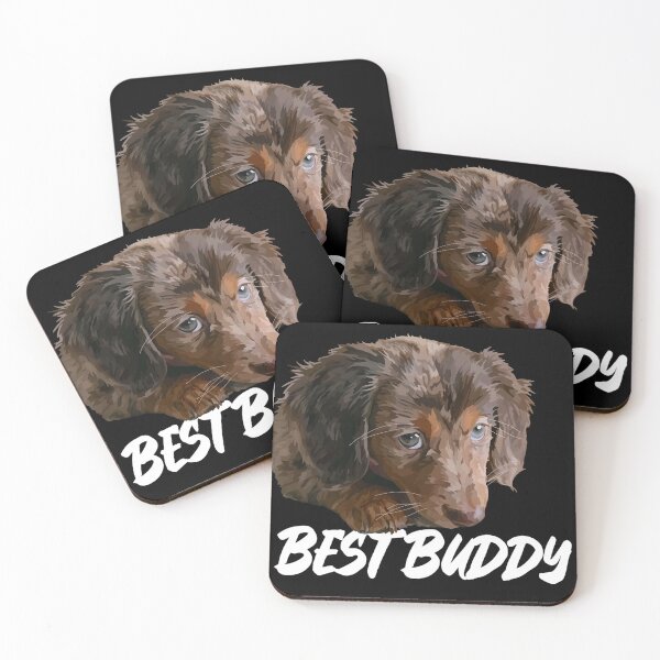 Item preview, Brown Best Buddy Dachshund Dog designed and sold by Just-Arts-4U.