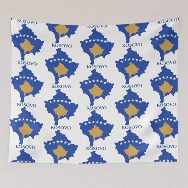 Item preview, Kosovo Map Flag designed and sold by moira-gooch.